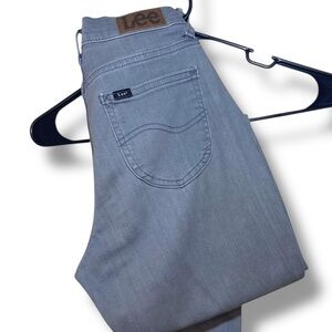 Lee Light Gray Denim Skinny Jeans